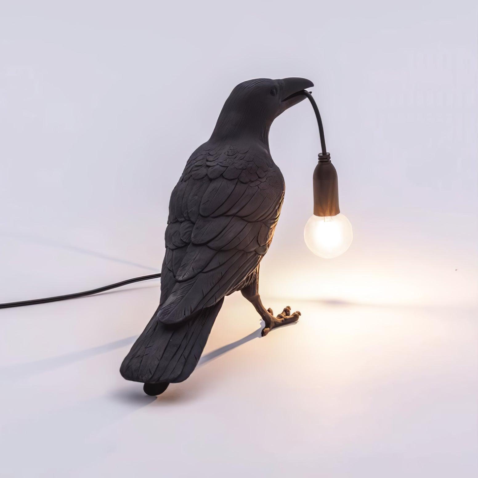 Creative Raven Resin LED Plug-In Table Lamp 1-Light Lasson Living