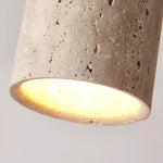 Elegant Travertine Cylinder LED Ceiling Spotlight 1-Light Lasson Living