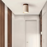Elegant Travertine Cylinder LED Ceiling Spotlight 1-Light Lasson Living