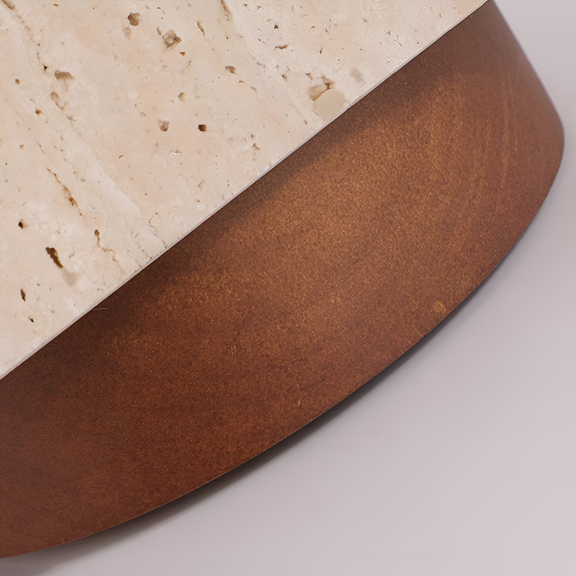 Elegant Travertine Cylinder LED Ceiling Spotlight 1-Light Lasson Living