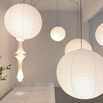 Japanese Washi Paper Globe Pendant Light 1-Light Lasson Living