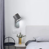 Modern Minimalist Rotatable Cylinder LED Wall Sconce 1-Light Lasson Living