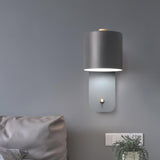 Modern Minimalist Rotatable Cylinder LED Wall Sconce 1-Light Lasson Living