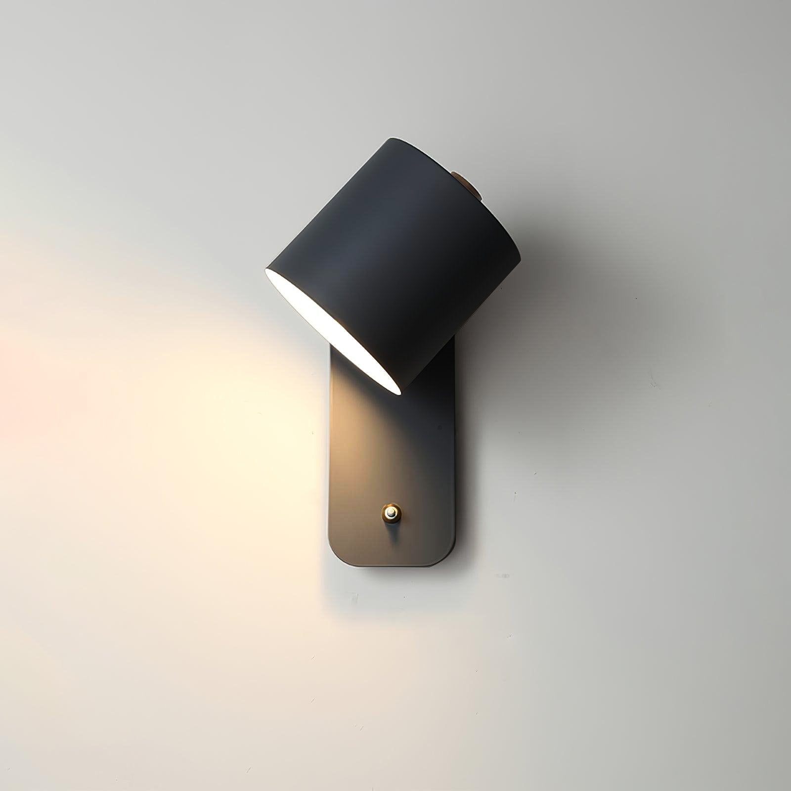 Modern Minimalist Rotatable Cylinder LED Wall Sconce 1-Light Lasson Living
