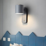 Modern Minimalist Rotatable Cylinder LED Wall Sconce 1-Light Lasson Living