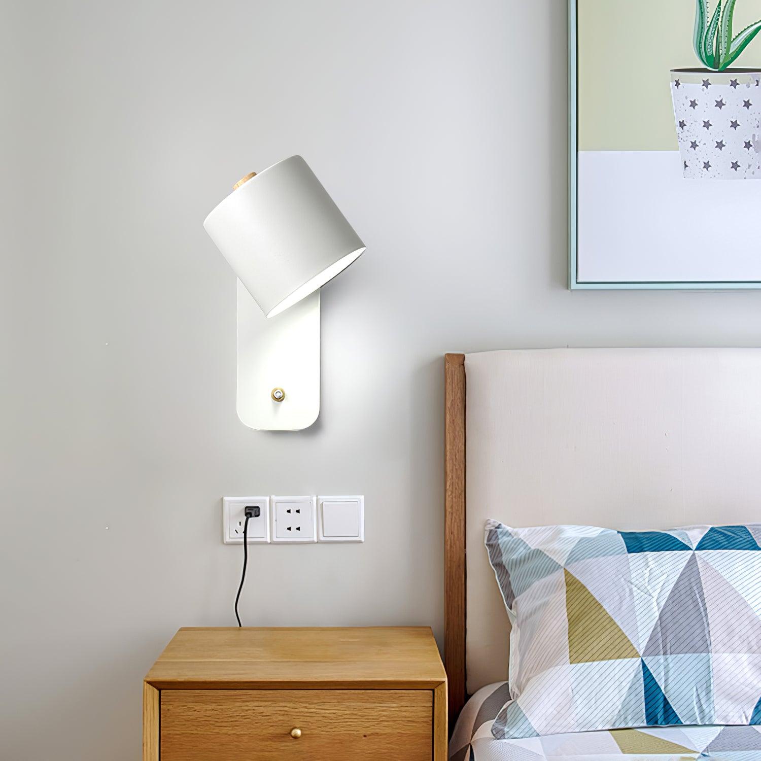 Modern Minimalist Rotatable Cylinder LED Wall Sconce 1-Light Lasson Living