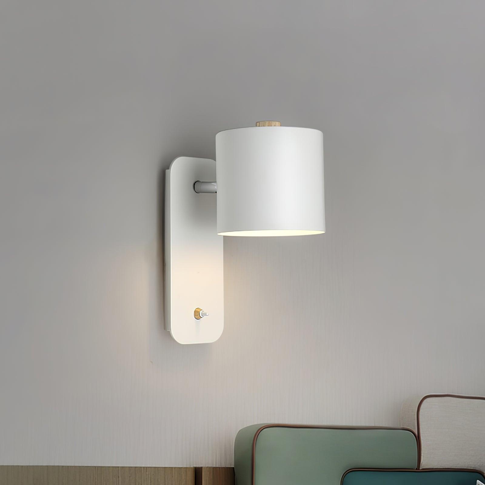 Modern Minimalist Rotatable Cylinder LED Wall Sconce 1-Light Lasson Living