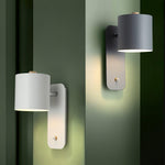 Modern Minimalist Rotatable Cylinder LED Wall Sconce 1-Light Lasson Living