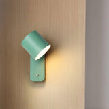 Modern Minimalist Rotatable Cylinder LED Wall Sconce 1-Light Lasson Living
