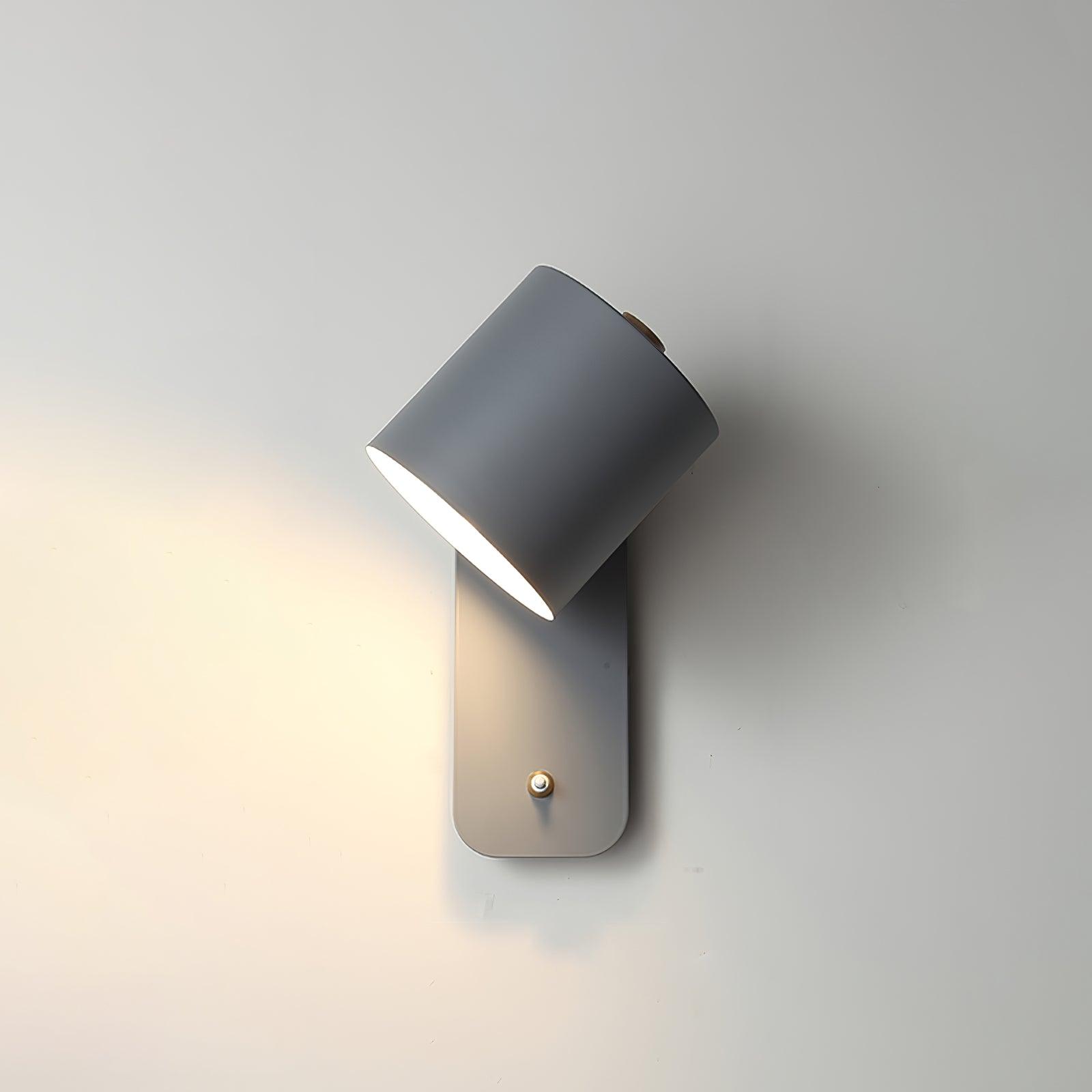 Modern Minimalist Rotatable Cylinder LED Wall Sconce 1-Light Lasson Living
