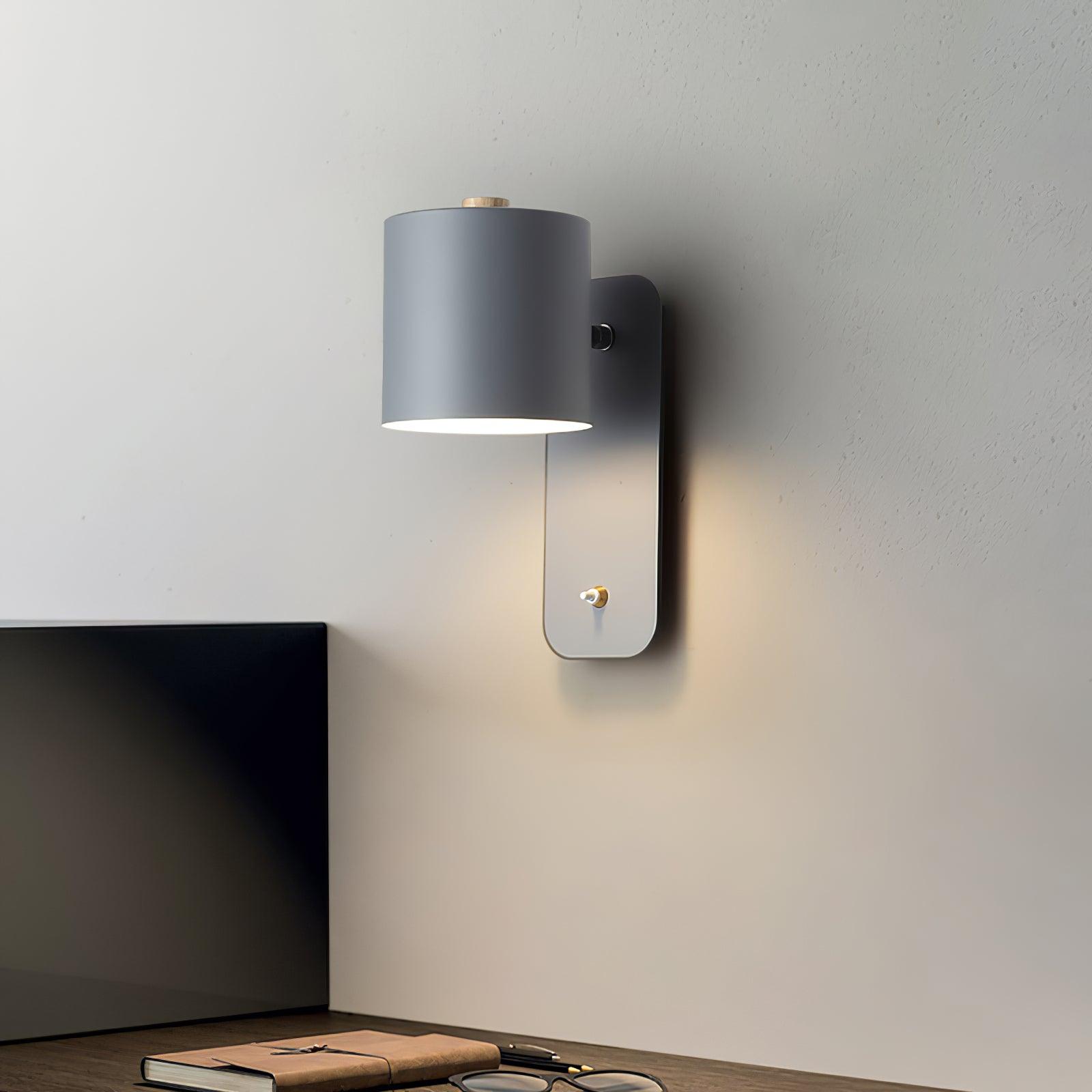 Modern Minimalist Rotatable Cylinder LED Wall Sconce 1-Light Lasson Living