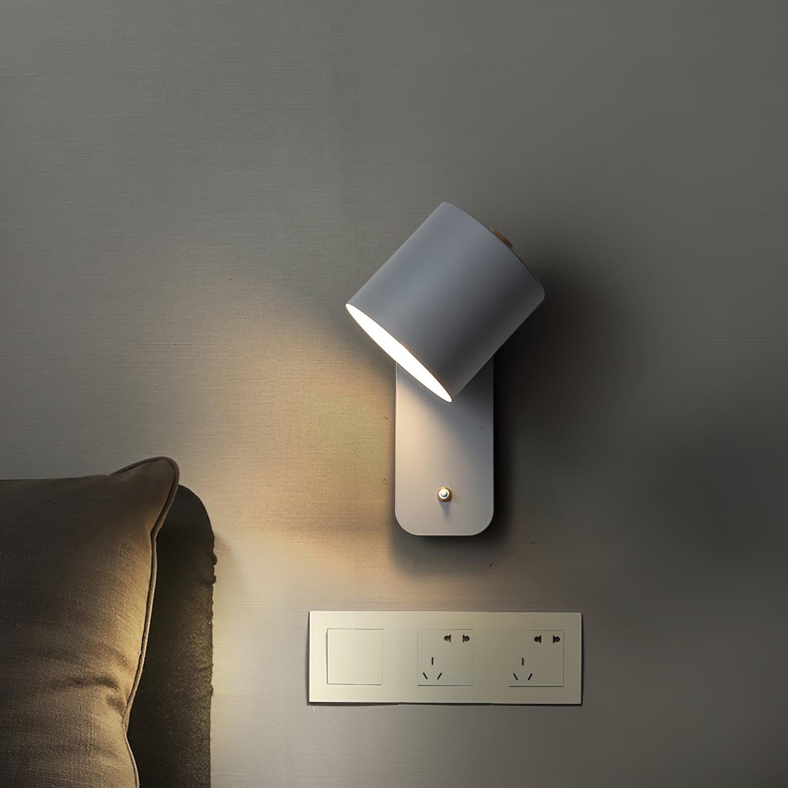 Modern Minimalist Rotatable Cylinder LED Wall Sconce 1-Light Lasson Living