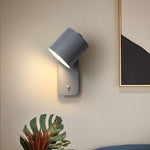 Modern Minimalist Rotatable Cylinder LED Wall Sconce 1-Light Lasson Living