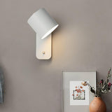 Modern Minimalist Rotatable Cylinder LED Wall Sconce 1-Light Lasson Living