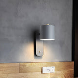 Modern Minimalist Rotatable Cylinder LED Wall Sconce 1-Light Lasson Living