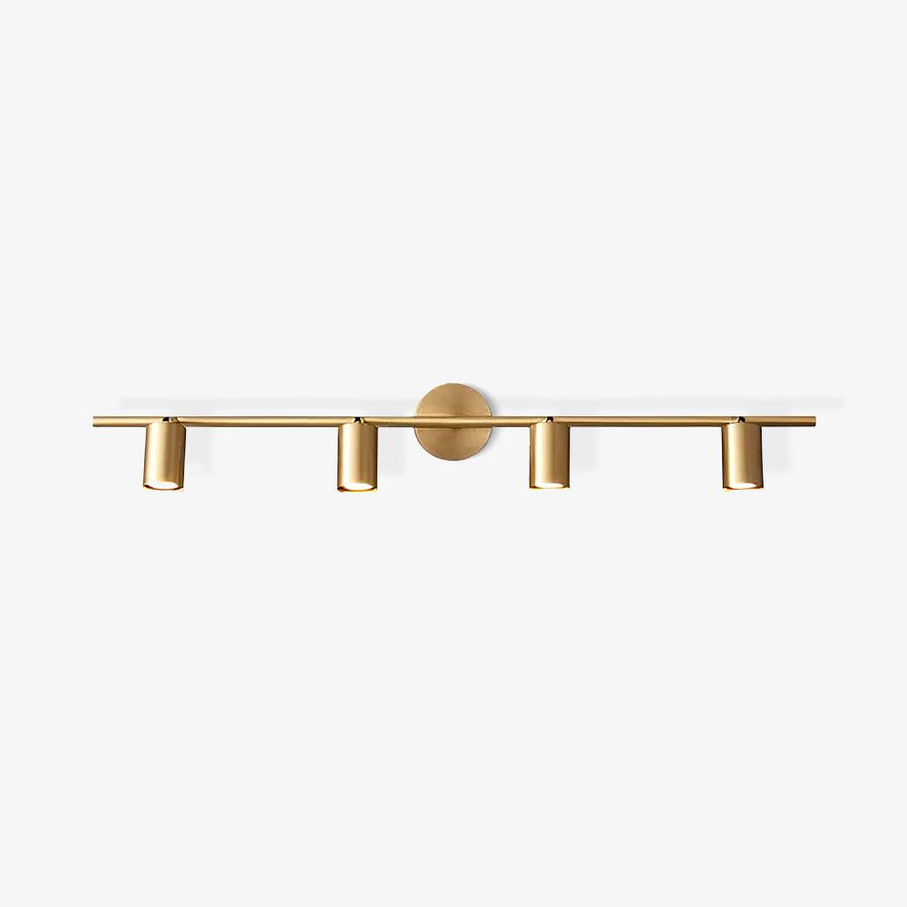 Modern Brass Double Cylinder Adjustable Wall Spotlight Lasson Living