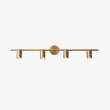 Modern Brass Double Cylinder Adjustable Wall Spotlight Lasson Living