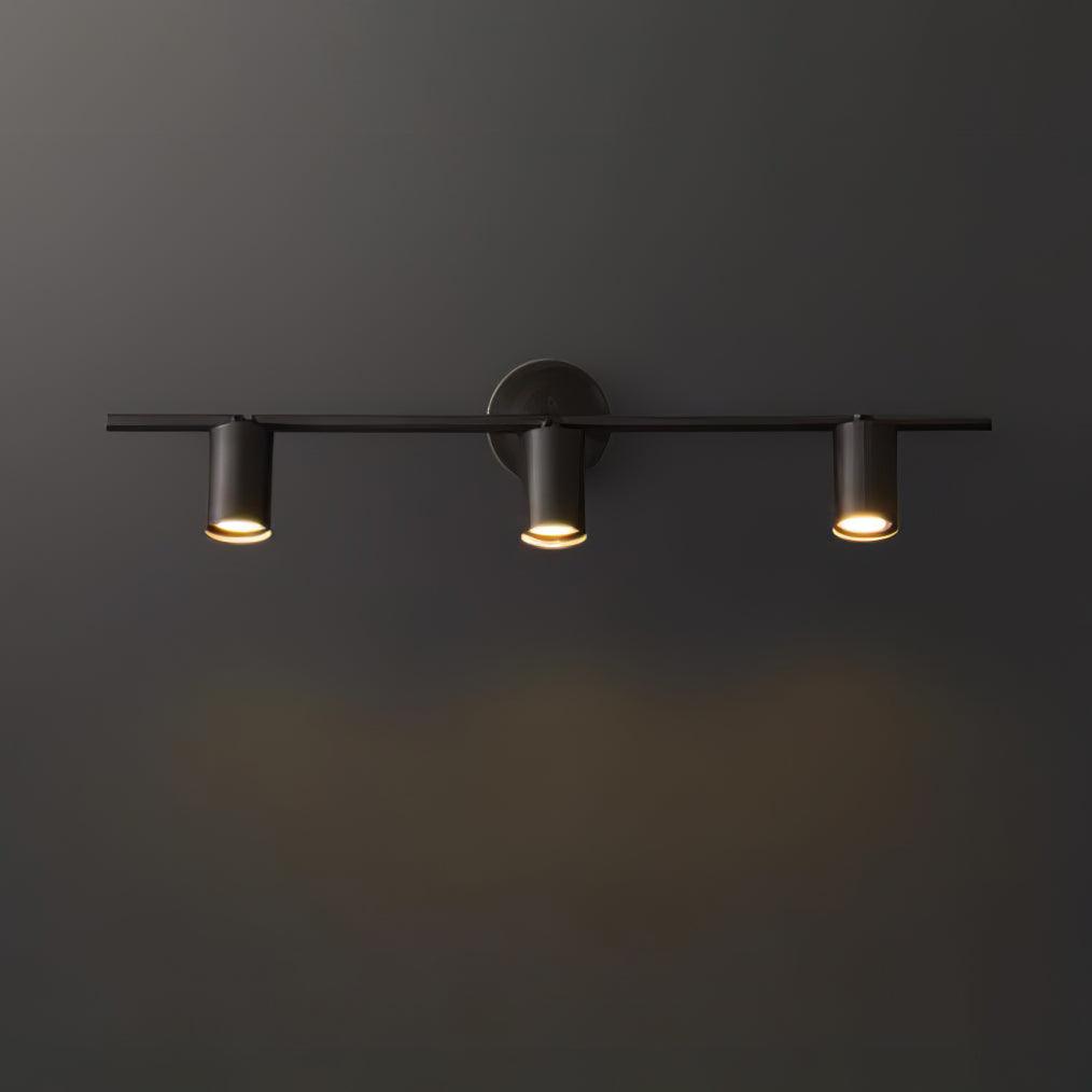Modern Brass Double Cylinder Adjustable Wall Spotlight Lasson Living