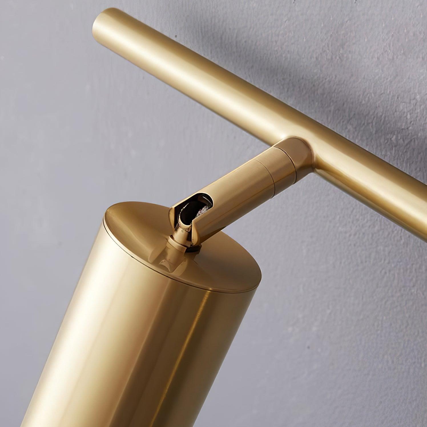 Modern Brass Double Cylinder Adjustable Wall Spotlight Lasson Living