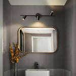 Modern Brass Double Cylinder Adjustable Wall Spotlight Lasson Living