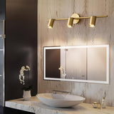 Modern Brass Double Cylinder Adjustable Wall Spotlight Lasson Living