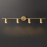 Modern Brass Double Cylinder Adjustable Wall Spotlight Lasson Living