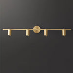 Modern Brass Double Cylinder Adjustable Wall Spotlight Lasson Living