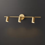 Modern Brass Double Cylinder Adjustable Wall Spotlight Lasson Living