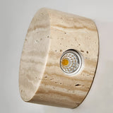 Japanese Wabi-Sabi Travertine Stone Wall Sconce LED 1-Light Lasson Living