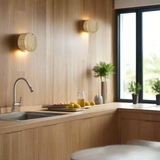 Japanese Wabi-Sabi Travertine Stone Wall Sconce LED 1-Light Lasson Living