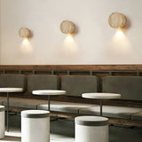 Japanese Wabi-Sabi Travertine Stone Wall Sconce LED 1-Light Lasson Living