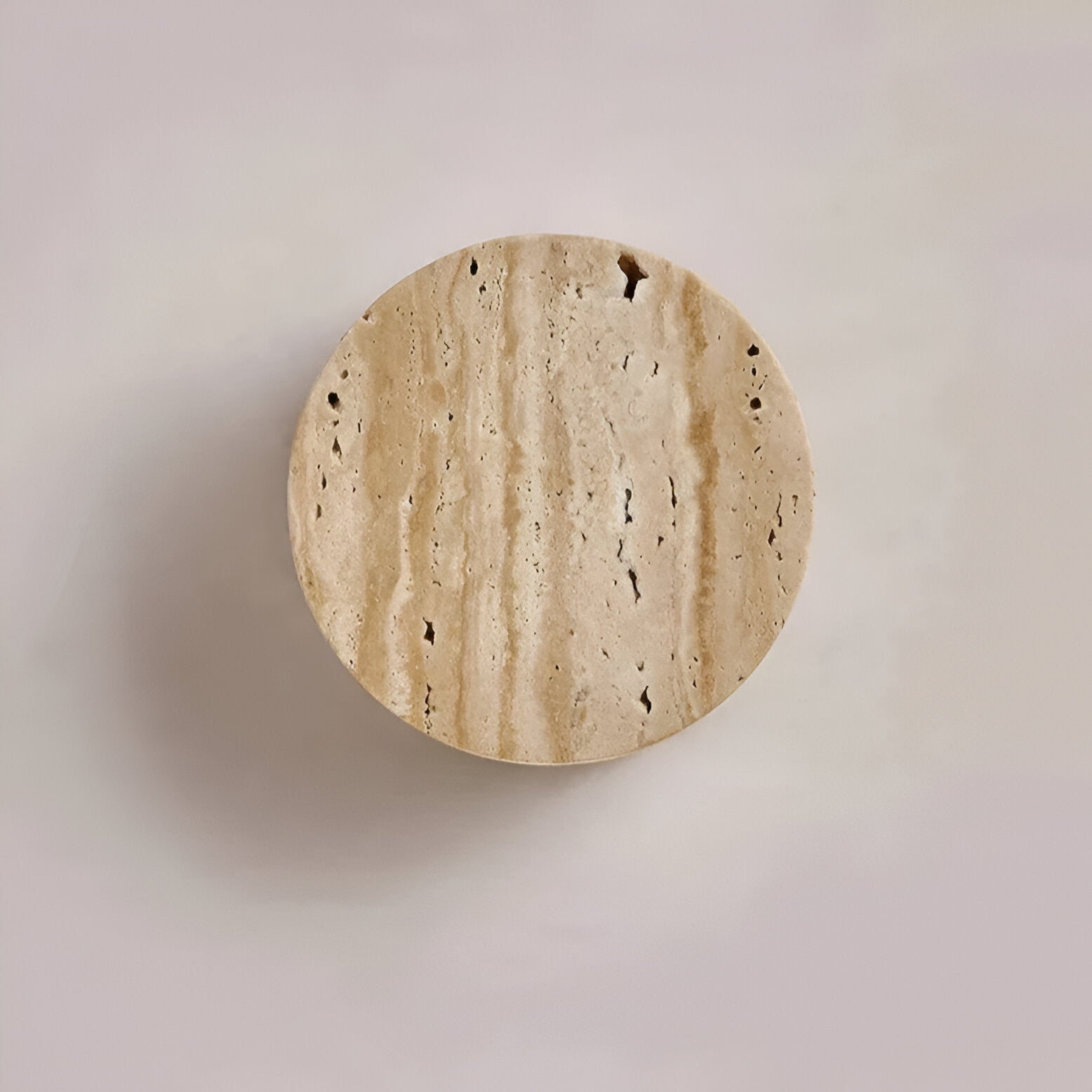 Japanese Wabi-Sabi Travertine Stone Wall Sconce LED 1-Light Lasson Living