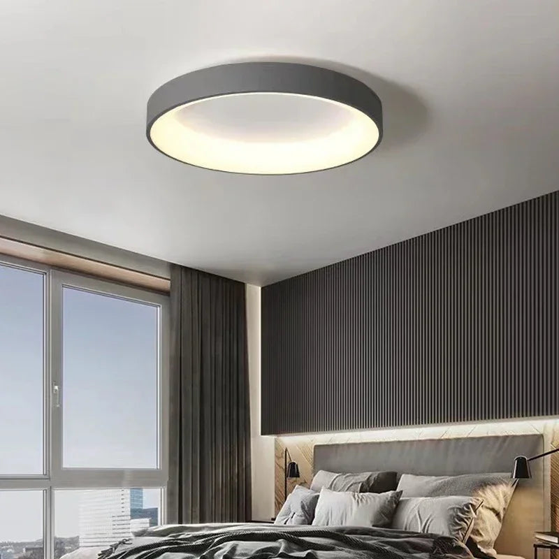 Nordic Modern Round Led Ceiling Light 1-Light Lasson Living