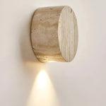 Japanese Wabi-Sabi Travertine Stone Wall Sconce LED 1-Light Lasson Living
