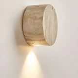 Japanese Wabi-Sabi Travertine Stone Wall Sconce LED 1-Light Lasson Living