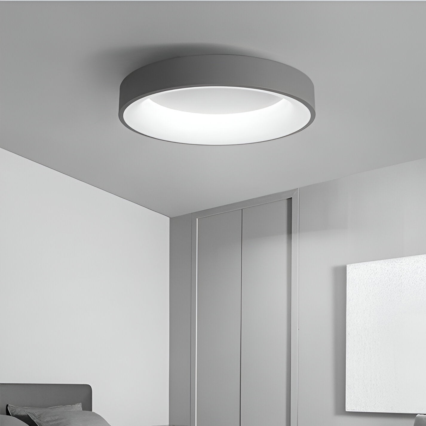 Nordic Modern Round Led Ceiling Light 1-Light Lasson Living