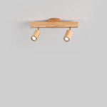 Japanese Wooden LED Semi-Flush Mount Ceiling Light |2 Light Lasson Living
