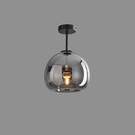 Nordic Glass Globe Semi-Flush Ceiling Light | 1-Light Lasson Living