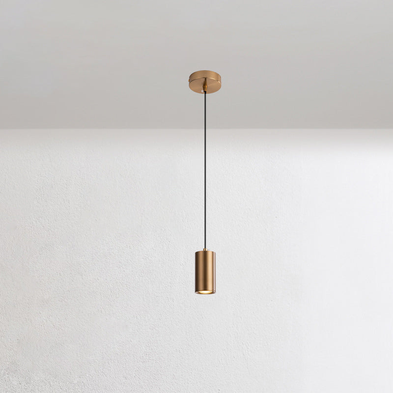 Nordic Minimalist Column Iron Pendant Light 1-Light Lasson Living