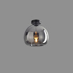 Nordic Glass Globe Semi-Flush Ceiling Light | 1-Light Lasson Living