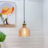 Vintage Textured Glass Pendant 1-Light Lasson Living