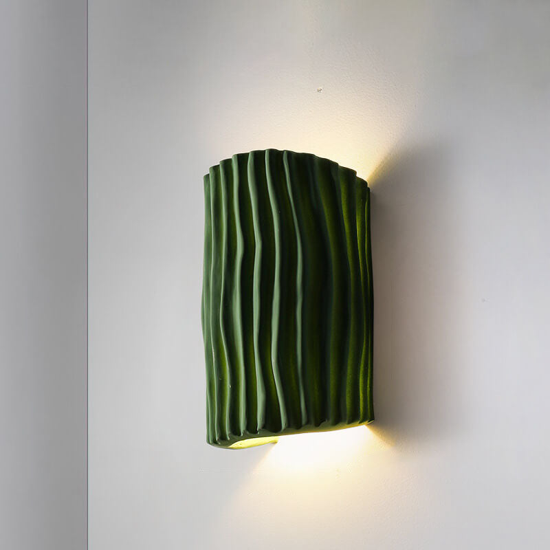 Nordic Textured Half-Cylinder LED Wall Light | 2-Light Lasson Living