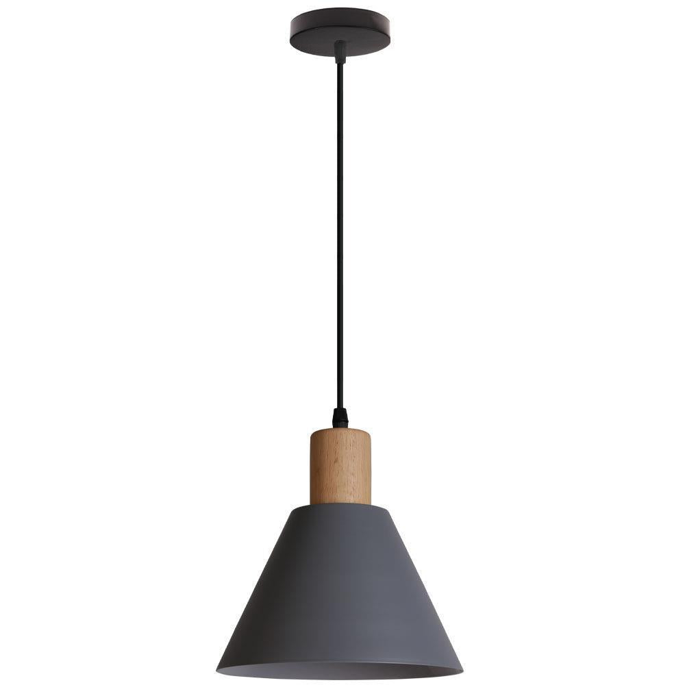 Nordic Wood Cone Pendant Light | 1-Light Lasson Living
