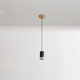 Nordic Minimalist Column Iron Pendant Light 1-Light Lasson Living