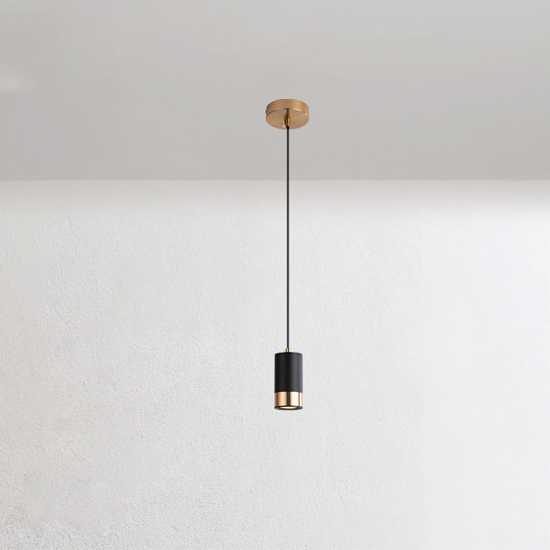 Nordic Minimalist Column Iron Pendant Light 1-Light Lasson Living