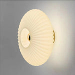 Nordic Vintage Ribbed Glass Round LED Wall Sconce | 1-Light Lasson Living