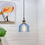 Vintage Textured Glass Pendant 1-Light Lasson Living