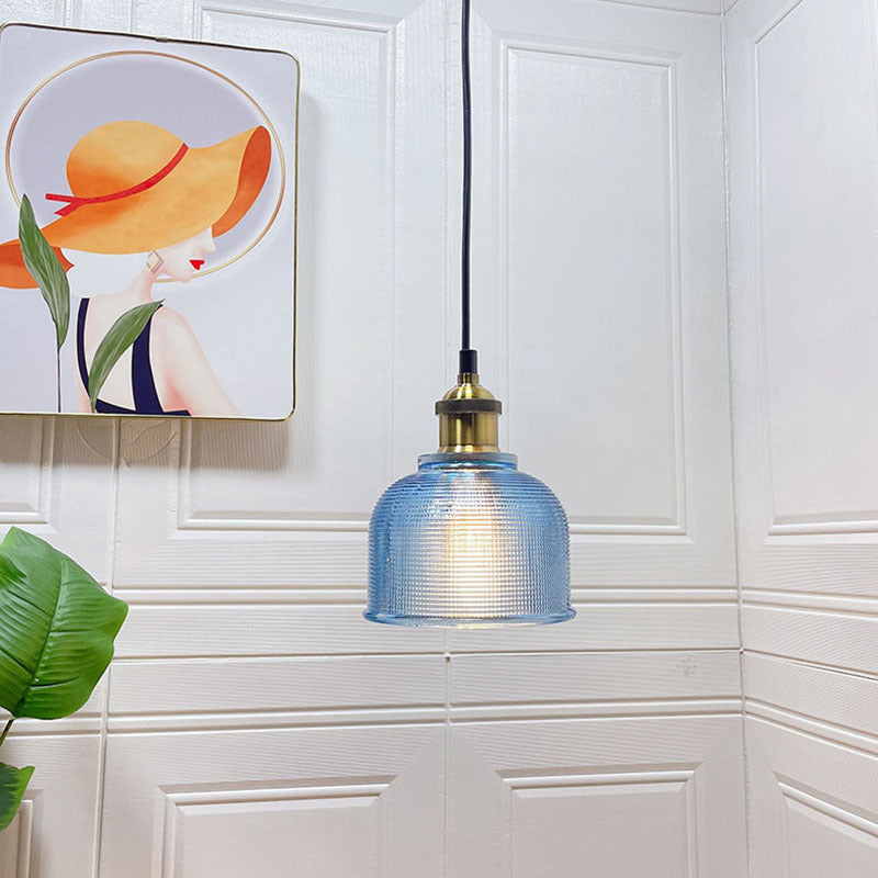 Vintage Textured Glass Pendant 1-Light Lasson Living