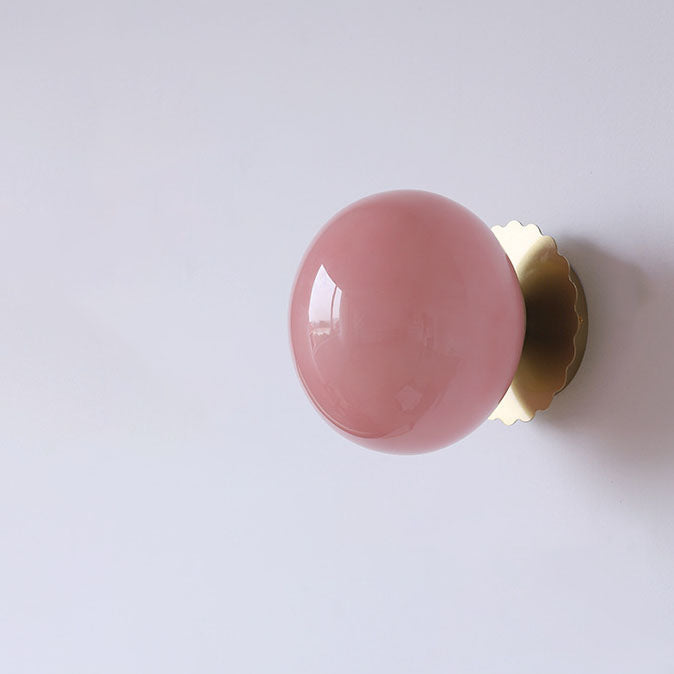 Modern Minimalist Glass Globe Wall Light | 1-Light Lasson Living