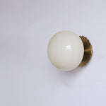 Modern Minimalist Glass Globe Wall Light | 1-Light Lasson Living